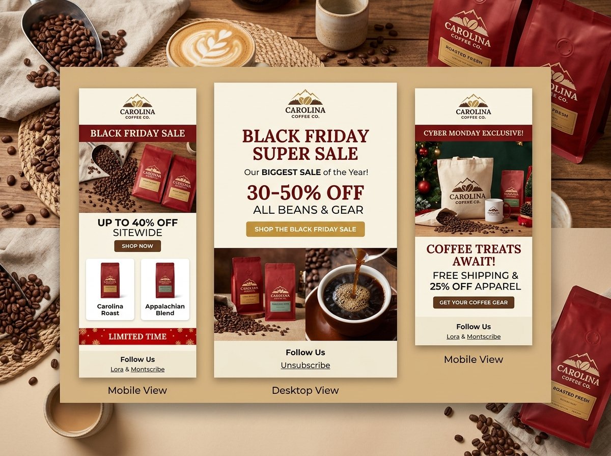 Carolina Coffee Co. Email Showcase